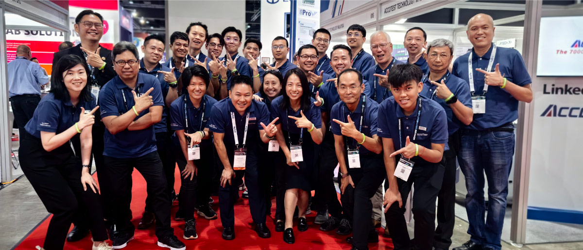 Global team members flanked by AccoTEST Malaysia!